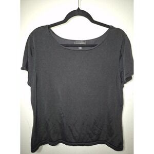 Investments ll‎ women's black knit shirt 1x